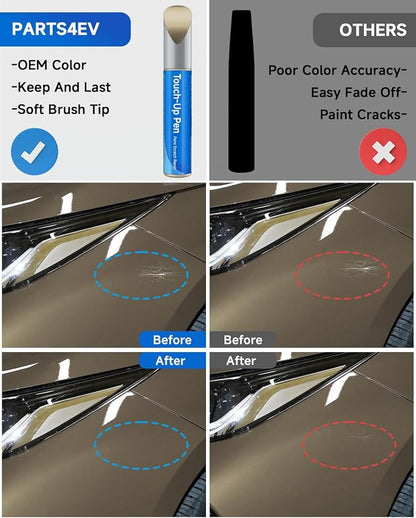 Touch Up Paint Compatible with Toyota Exact Match Touch Up Paint Car Scratch Repair (Quicksand（4V6）)