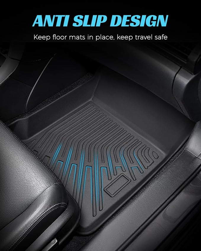 Floor Mats for Honda Accord Sedan 2013-2017 Car Accessories All Weather Rubber TPE Tech Black Cargo Liner & Carpets Full Set Custom Fit for Accord 2017 2016 2015 2014 2013 Sport/LX/EX/Touring