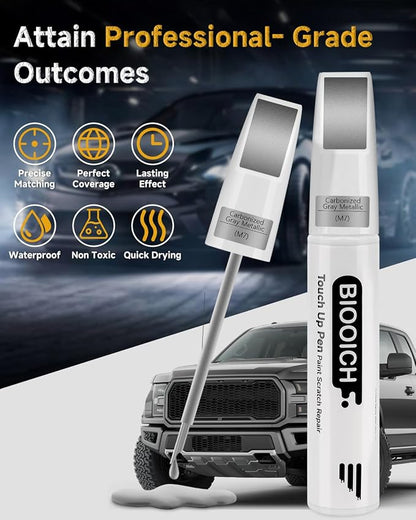 Touch Up Paint Pen Exact Color Match Car Chip and Scratch Repair (for Ford, Carbonized Gray Metallic(M7))