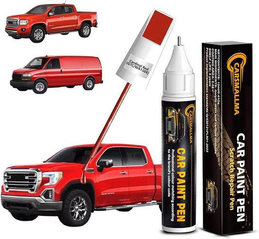 Cardinal Red(G7C/WA130X) Car Touch Up Paint for GMC, Color Accurate Car Paint Scratch Repair Pen Kit Quick & Easy Fix Vehicle Chips and Automotive Nicks Scuff