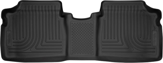 Husky Liners Weatherbeater Floor Mats | Fits 2010-2014 Toyota Prius & 2012-2015 Toyota Prius Plug-in | 2nd Row, 1-pc Black - 14491