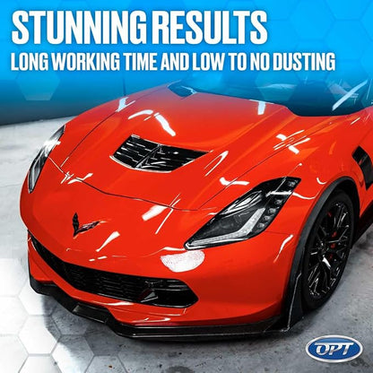 Optimum Hyper Compound - Spray Compound for Car Scratch Repair and Swirl Removal - Long Working Time, No Dusting, and Residue Free (64 Oz)