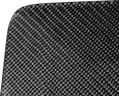 Real Carbon Fiber Fit for Chevy Silverado/GMC Sierra 1500 2014-2018 for 2500/3500HD 2015-2019 Car Co-Pilot Glove Box Panel Trim Dash Decals Sticker Decor Auto Interior Accessories Cover Black
