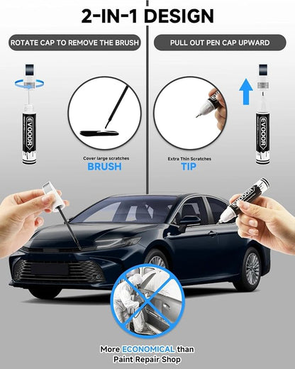Touch Up Paint Compatible with Toyota Exact Match 2 in 1 Touch up Paint for Chips and Nicks Repair (Blueprint(8X8))