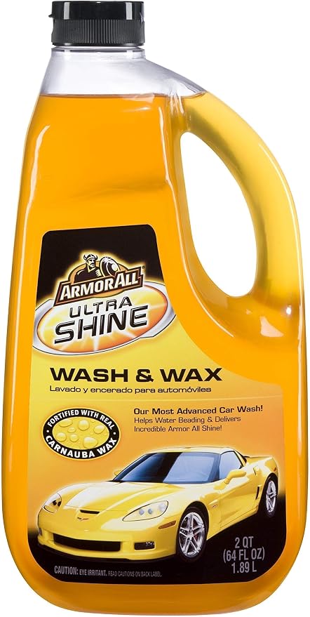 Armor All Ultra Shine Car Wash and Car Wax,Cleaning Fluid for Cars,Trucks,Motorcycles,64 Fl Oz Each,(Pack of 3)