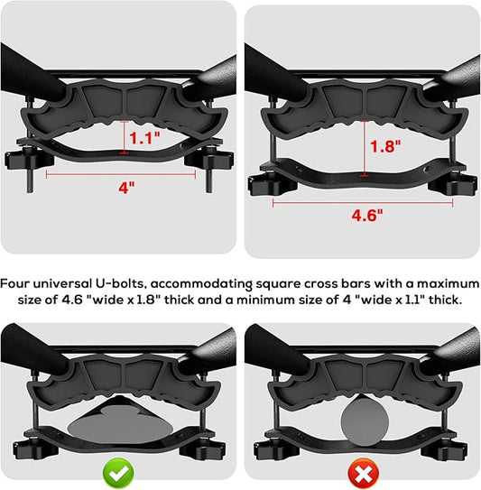 Wildroad Car Roof Cargo Carrier Combo - Upgraded 84"x 39"x 4" Roof Rack Basket, Super Duty Bungee Net. Universal Car Top Luggage Holder Fits SUV, Truck, Cars