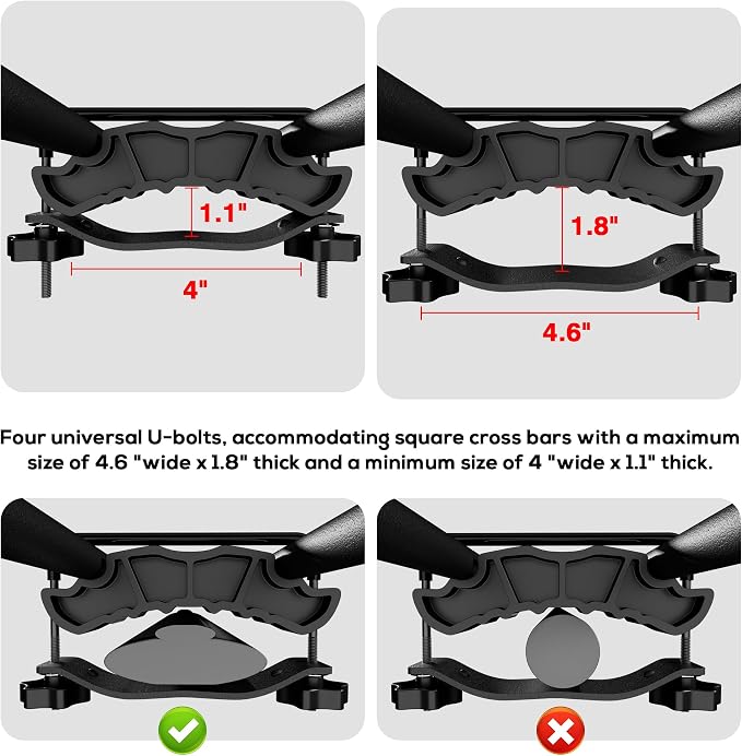 Wildroad Roof Rack Cargo Basket, Upgraded 4” Fence Wide Car Roof Basket Combo, 84"x 50"x 4" Universal Roof Cargo Carrier Basket with Cargo Bag, Cargo Net and Ratchet Straps Fits for SUV Truck Cars
