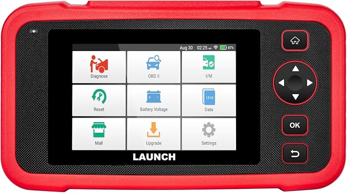 Launch OBD2 Scanner CRP123I V2.0,Scan Tool Upgrade of CRP123E/CRP129E for ABS/SRS/AT/ENG, FCA SGW, 7 Reset Services, Oil/Brake/BMS/SAS/DPF/ABS Bleeding/Throttle Adaption, Free Lifetime Upgrade