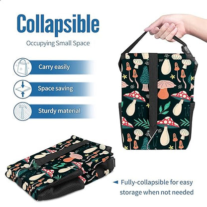 Car Trash Can – Multi-Purpose, Lightweight and Portable with Durable Water-Resistant Coating, No Installation Required, Practical and Ample Capacity, Variety of Colors.Mushroom