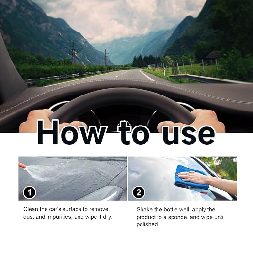 Nano Ceramic Coating for Cars, Nano Quick Coat Restores, Revolutionary Nano Spray for Car Detailing, Deep Gloss Shine and Long-Lasting Polish (2Pcs)