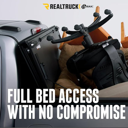 RealTruck BAK BAKFlip MX4 Hard Folding Truck Bed Tonneau Cover | 448327 | Fits 2015-2020 Ford F-150 6' 7" Bed (78.9")