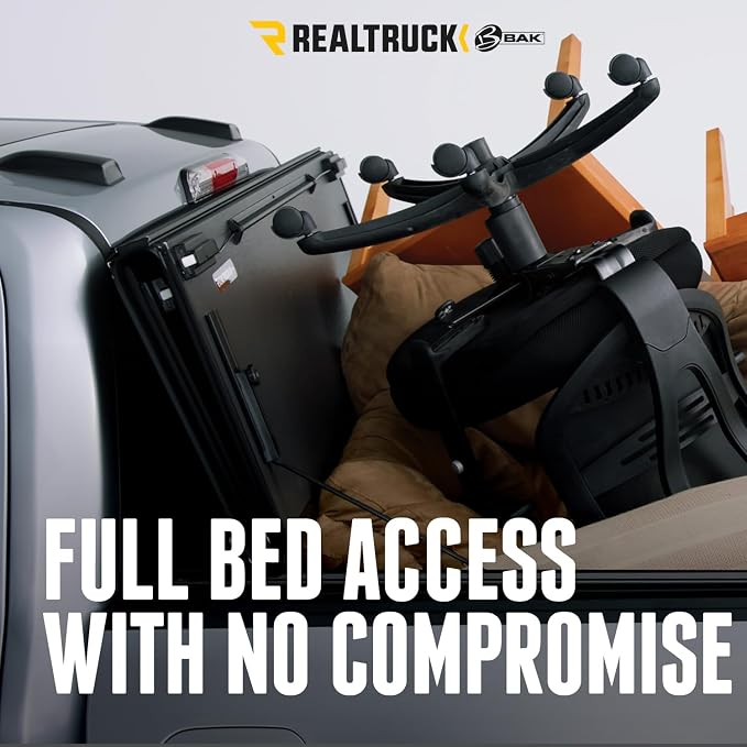 RealTruck BAK BAKFlip MX4 Hard Folding Truck Bed Tonneau Cover | 448329 | Fits 2015-2020 Ford F-150 5' 7" Bed (67.1")