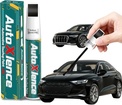 Brilliant Black(LY9B) Touch Up Paint Compatible with Audi Car Paint Pen Scratch Repair Automotive Scratch Remover Fix Exact Color Match