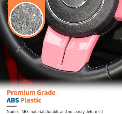 JeCar 10pcs Full Pink Interior Trim Kit Fit for Jeep Wrangler JK 2011-2017