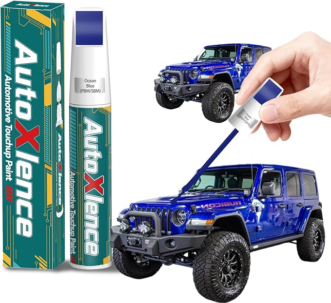 Ocean Blue(PBM/SBM) Touch Up Paint Compatible with Jeep Car Paint Pen Scratch Repair Automotive Scratch Remover Fix Exact Color Match