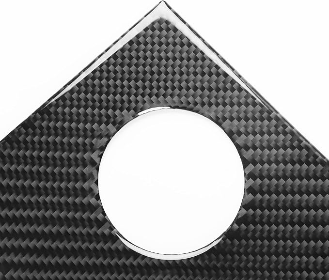 Car Inner Trunk Switch Button Sticker Real Premium Carbon Fiber Trim Compatible with Dodge Charger 2008 2009 2010 Decor Interior Accessories Decal Black