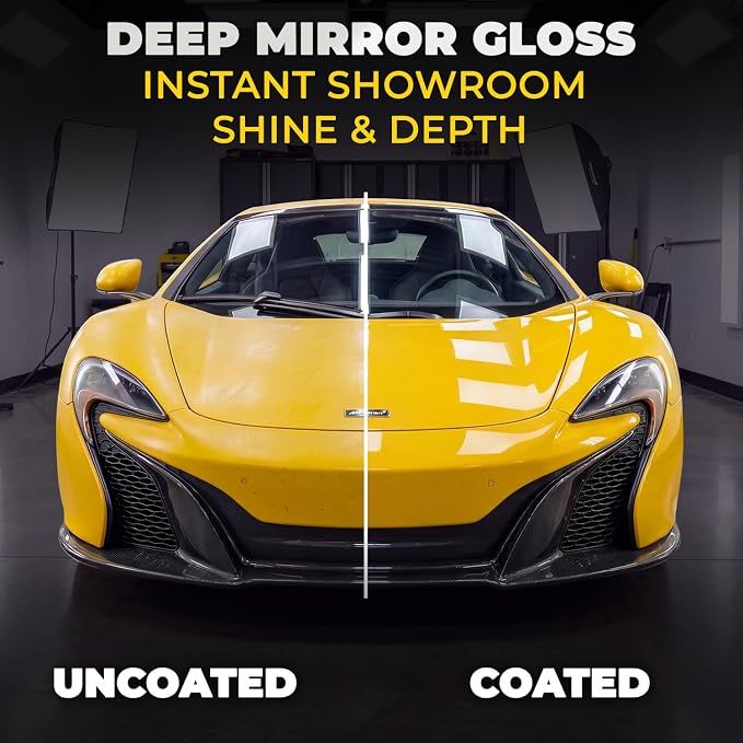 Car Spray Wax for Car Detailing - Quick and Easy Carnauba Liquid Car Wax Spray for Instant Gloss and Protection - Multi Surface Premium Brazilian Carnauba Car Wax Polish for All Vehicle Types