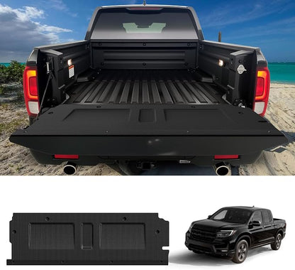 LASFIT Tailgate Mat for Honda Ridgeline 2017 2018 2019 Tailgate Liner, Custom Fit Anti-Scratch Anti-Slip Easy Installation TPE All Weather Tailgate Protector Cover, Black
