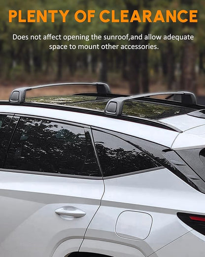 Upgraded Cross Bars Fit for Volvo XC60 2018-2026 Lockable Roof Rack Crossbars Cargo Accessories