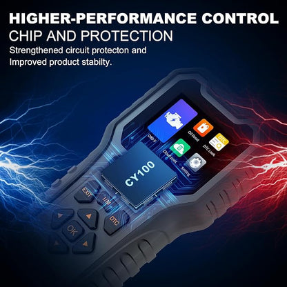 Car Code Reader OBD2 Scanner for Check Engine Light Oil Reset OBDII Scan Tool Diagnostic Tool Reset Fix Clear Fault Code Readers for Cars 1996+ Black