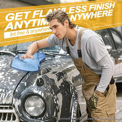 Car Wash Drying Towels, 450gsm Ultra-Thick Absorbent Lint-Free Extra Soft Microfiber Rags for Car Detailing, Interior & Exterior Cleaning Cloths, 16in x 16in - Microfiber, Mixed Colors, 6 Packs