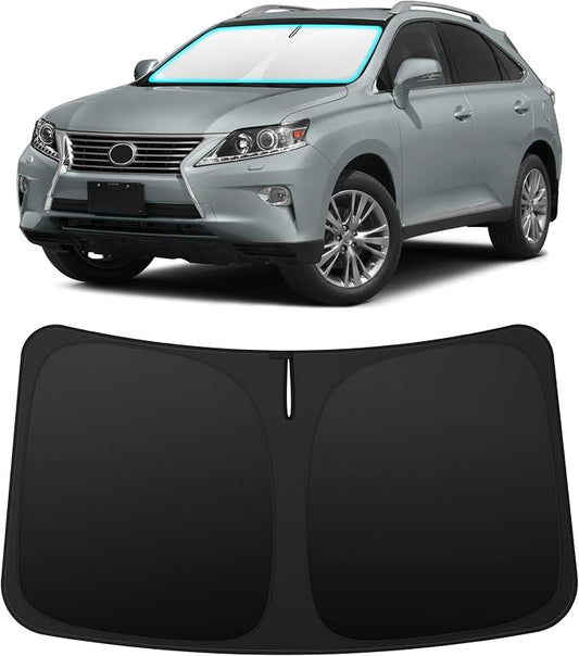 INSAUTO Custom Fit Windshield Sun Shade Accessories for Lexus RX 2010-2015 (RX350/RX450h), Foldable Front Window Sunshade, UV & Heat Reflector, Keeps Interior Cool, Includes Storage Bag