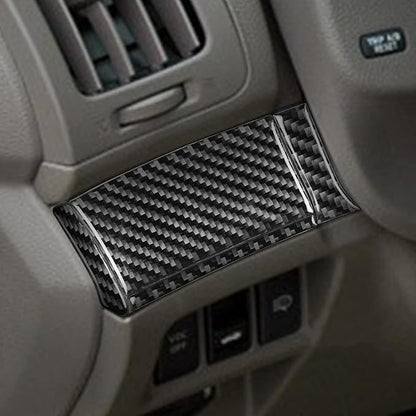NVCNX Real Carbon Fiber for Infiniti G37 2011 2012 2013 Coupe Sedan Convertible Interior Trim Kit Accessories Cover Decal Set Air Vent Gear Shift Panel Center Console Black/Red 23PCs