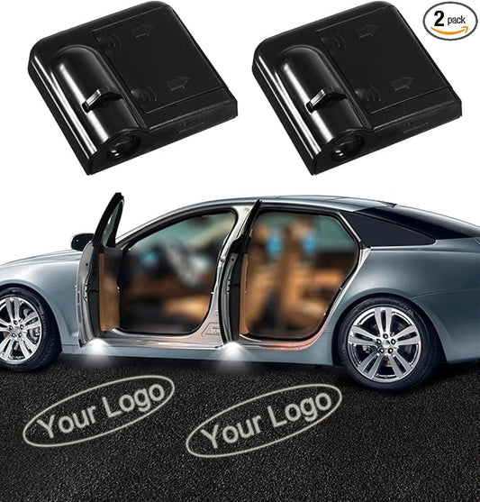 NewL 2Pcs Custom Logo LED Projector Car Door Step Courtesy Welcome Lights