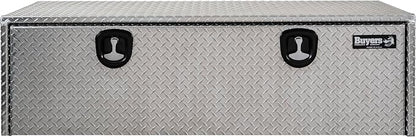 Buyers Products 1705125 Diamond Tread Aluminum Topsider Truck Box with Lockable T-Handle Latch, 18 x 24 x 60 Inch, Truck Storage and Organizer, Made in the USA, Silver