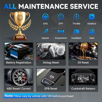 XTOOL IP500 2.0 for BMW OBD2 Scanner, Full Systems Bidirectional Scan Tool with ECU C0ding, Battery Registration Tool for BMW/MiNi/RR, All Services-(Injector C0ding/BMS/ABS), Lifetime Free Update