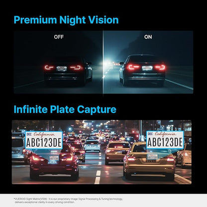S1 4K Infinite 1 Channel Dash Cam Front Car Camera, 4K Dash Camera for Cars, STARVIS 2, Night Vision, 24/7 Parking Mode, 5G WiFi GPS, Car Surveillance Camera