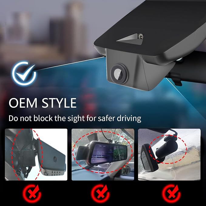 Front 4K & Rear 1080P Dash Cam Custom fit for Toyota 4Runner 2020-2024 Gen5 N280(Model A), TRD Sport Limited Pro Off-Road Venture Premium,Integrated OEM Look,UHD 2160P Video, App & WiFi,GPS,128GB Card