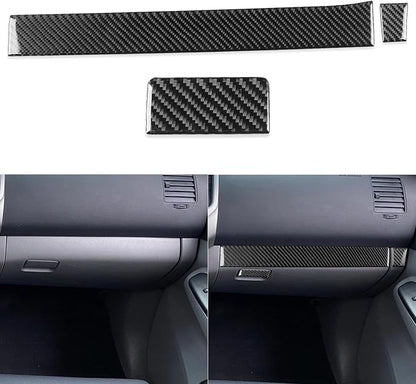 NVCNX Real Premium Carbon Fiber for Toyota 2nd Gen Tacoma Accessories 2005-2015 2006 2007 2008 2009 2010 2011 2012 2013 2014 Car Dash Passenger Side Panel Cover Interior Trim Sticker Decal 3PCs