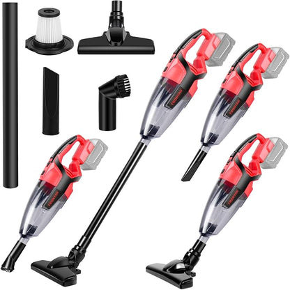 120W Cordless Vacuum Cleaner Compatible with Milwaukee 18V Battery (No Battery), Handheld Vacuum for Home, Boat, Workshop, Car, Pet Hair, Furniture, Tool Only