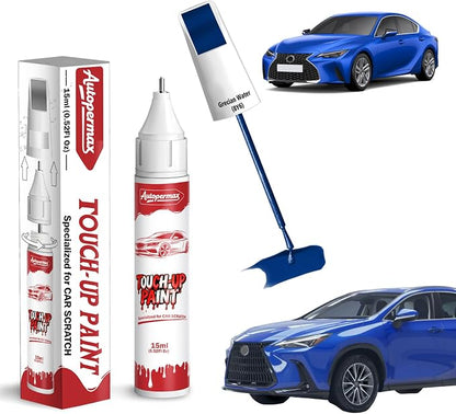 8Y6 Grecian Water Car Touch Up Paint for Lexus, Color Accurate Two-In-One Car Paint Scratch Repair Pen, Professional Scratch Remover for Vehicles Chips and Nicks Scuff