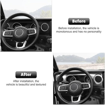 RT-TCZ Center Console Trim Cover Dashboard Control Panel Cover Decorative Interior Accessories for Jeep Wrangler JL JLU & Gladiator JT 2018-2023,Silver