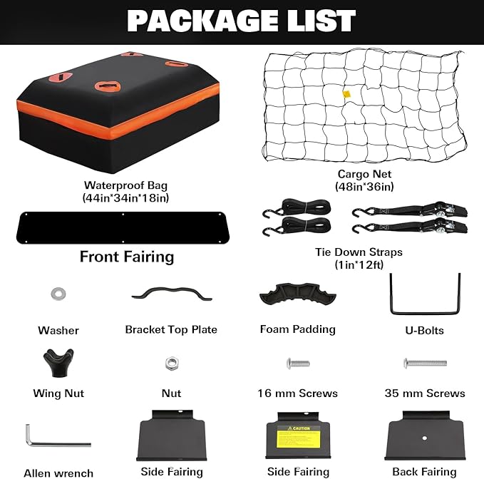 WEIZE 64" x 39" x 5" 200lb Heavy Duty Roof Rack Carrier Basket with Waterproof Bag, Cargo Net and Ratchet Straps, Universal Car Top Luggage Holder for SUV, Truck