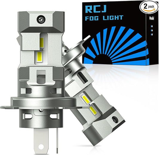 RCJ H4 Fog Bulbs, Powersports Off-Road Use or Fog Light, Pack of 2