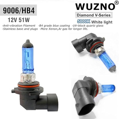9006 Halogen Headlight Bulb Fog light 12V 51W HB4 White 5000k Light Bulbs Headlamp Super Bright