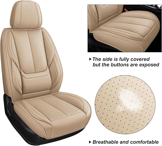 MINGBRON Seat Covers, Car Seat Covers Front Seats, Car Seat Cover, Car Seat Protector Waterproof,Seat Covers Carseat Cover Universal Fit for Most Cars