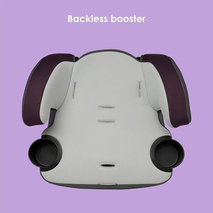 Baby Trend Hybrid SI 3-in-1 Combination Booster Seat, Dash Plum – Side-Impact Protection, 3-Stage Growth Design, Adjustable Headrest, Cushioned Comfort