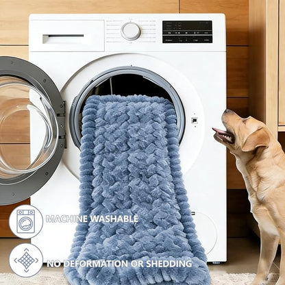 Dog Car Seat Waterproof Bed Cover Non-Slip Car Back Seat Soft and Comfortabl Pet Bed Mat Car Blanket for Travel Backseat Extender Seat Covers Dog Bed for Cars Trucks and SUVs (Grey Cover 23.6” x 51”)