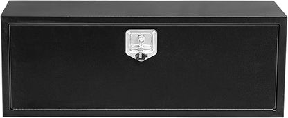 Black Steel Underbody Truck Tool Box for Pickup RV Toolbox Truck Bed Toolboxes Heavy Duty Waterproof Truck Chest with Lock,36 x 14 x 16 Inch