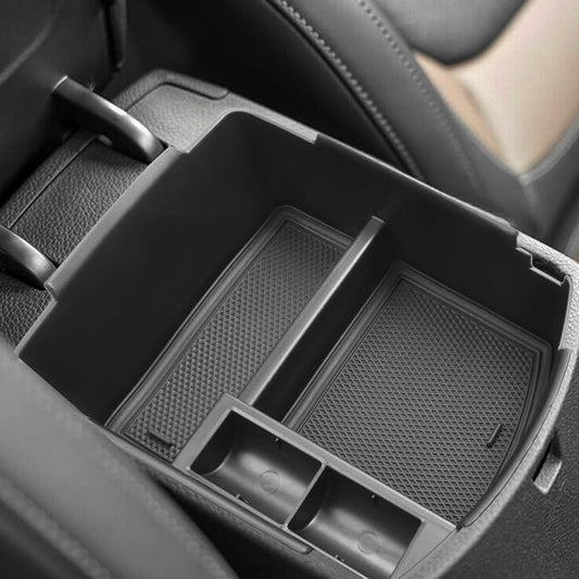 EDBETOS 2026 Seltos Center Console Organizer Compatible with KIA Seltos 2020 2021 2022 2023 2024 2025 2026 Accessories Armrest Box Insert Tray Secondary Storage Pallet ABS Plastic Material, Black