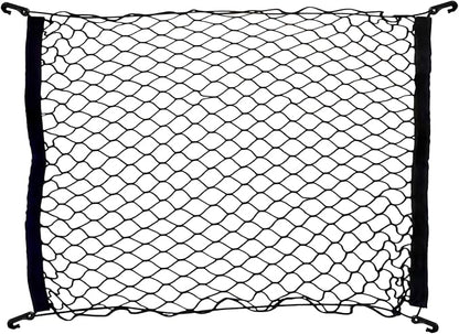 Floor Style Trunk Mesh Cargo Net Black for Jeep Wrangler JL 4XE 4 Door 2019-2026 Car Accessories - Premium Trunk Organizer and Storage - Cargo Net for SUV Vehicle Carrier Organizer