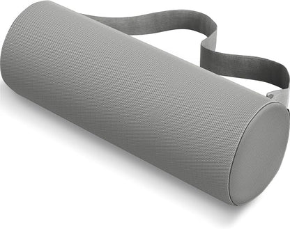 Lumbar Roll Support Pillow for Office Chair, Car, Gaming Chair, Memory Foam Back Cushion with Washable Cover for Relieving Back Pain & Improving Posture, Large,Light Grey