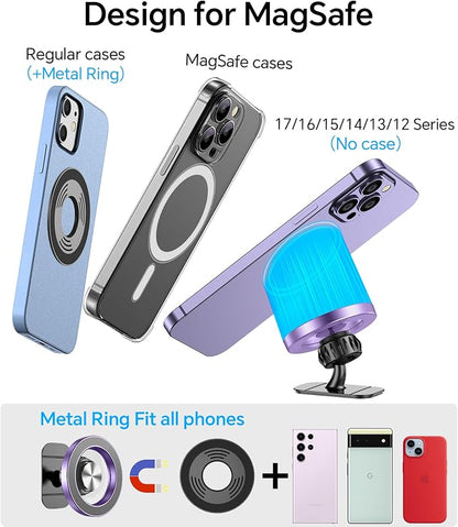 Kaistyle for Magsafe Car Mount【20 Strong Magnets】Magnetic Phone Holder for Car Phone Holder Mount Dash Mounted Holders Cell Phone Holders for Your Car Accessories for Women Men for iPhone 17 16 15 14