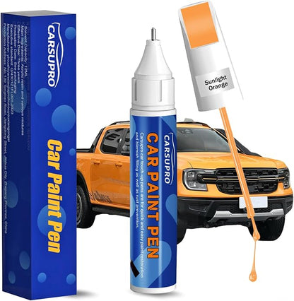 Orange Touch Up Paint for Cars,Car Paint Touch Up Pen for Deep Scratches,Car Scratch Repair Pen Auto Scratch Remover for Easy to Use and Fix(Sunlight Orange)