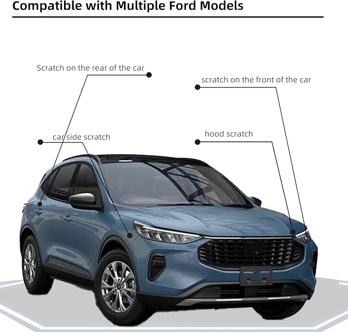 Vapor Blue Metallic(K1/M7490A) Car Paint Touch Up Pen Compatible with Ford,2-In-1 Color Accurate Touch Up Car Scratch Repair Paint Exact Match Ford Series Automotive Scratch Remover for Nicks&Chips Repair
