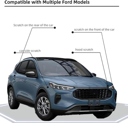 Vapor Blue Metallic(K1/M7490A) Car Paint Touch Up Pen Compatible with Ford,2-In-1 Color Accurate Touch Up Car Scratch Repair Paint Exact Match Ford Series Automotive Scratch Remover for Nicks&Chips Repair